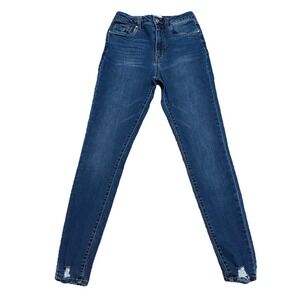 Refuge Denim Miami Skinny Jeans Women's 5 Distressed Raw Hem